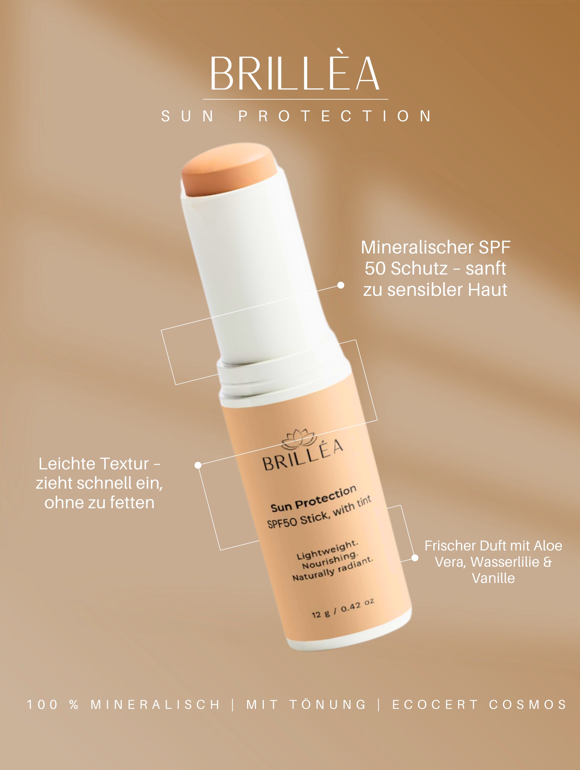 Sun Protection SPF50 Stick, with tint | Sonnenschutz SPF50 Stick mit Tönung (15079628538180)